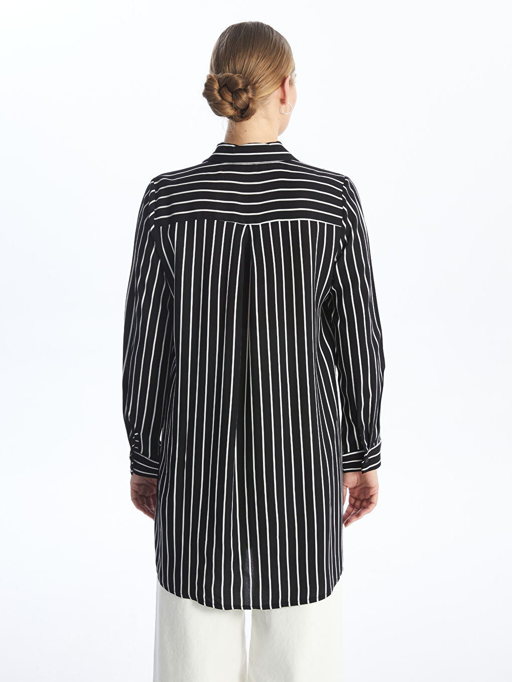 Striped Women's Shirt Tunic -S4FL52Z8-LEG