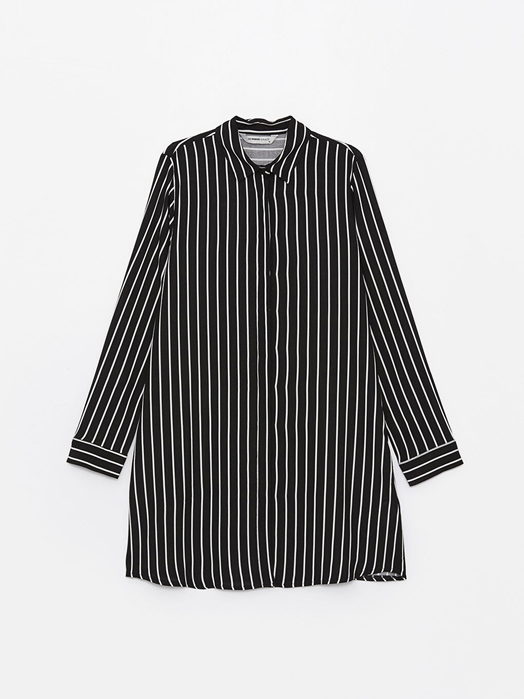 Striped Women's Shirt Tunic -S4FL52Z8-LEG