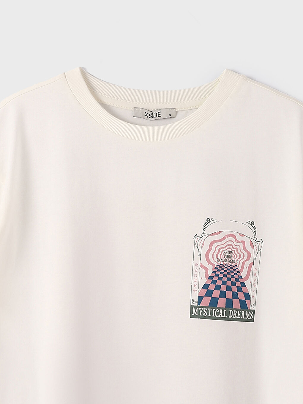 Crew Neck Short Sleeve Printed Women's T-Shirt-4