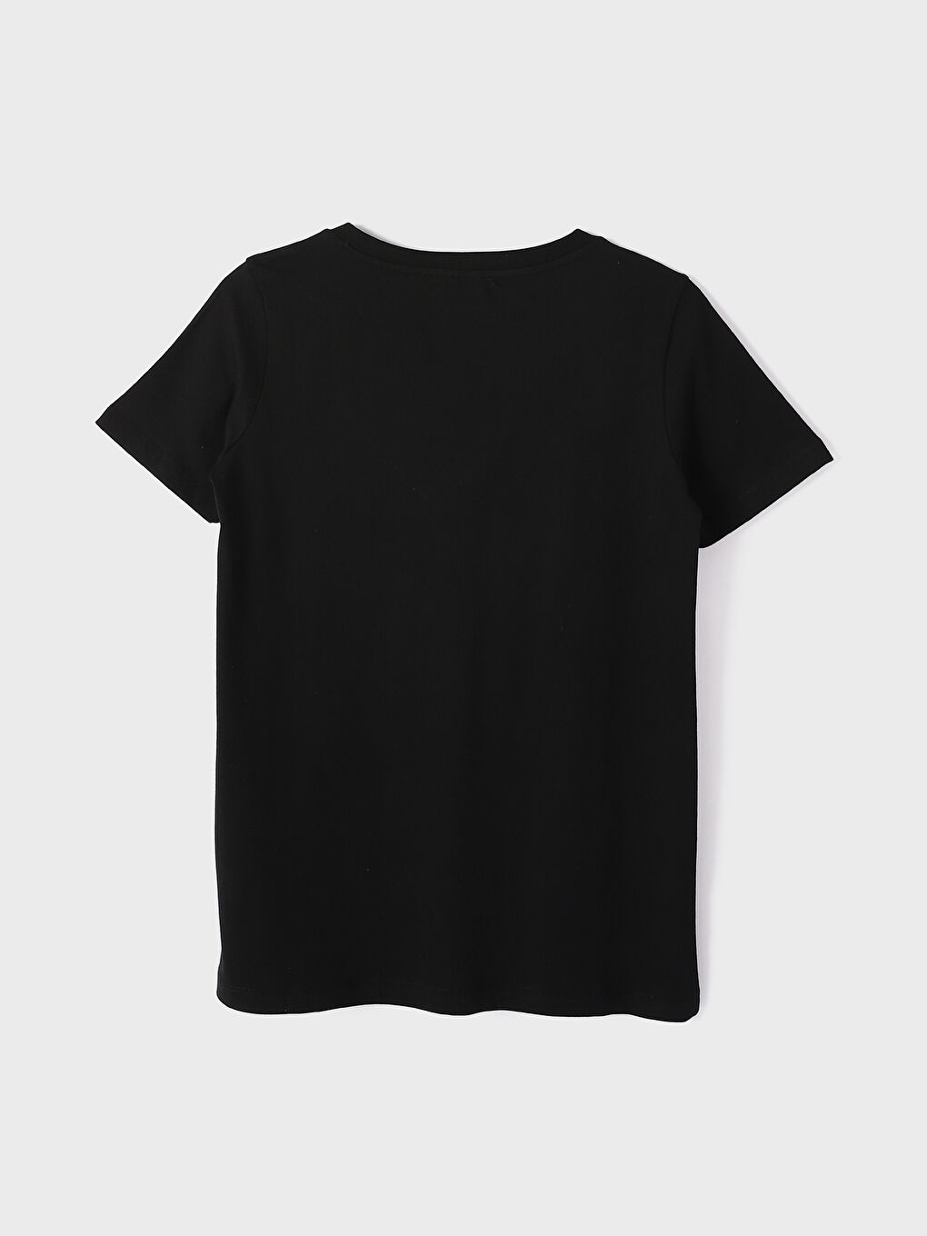 V-Neck Plain Short Sleeve Women's T-Shirt-1