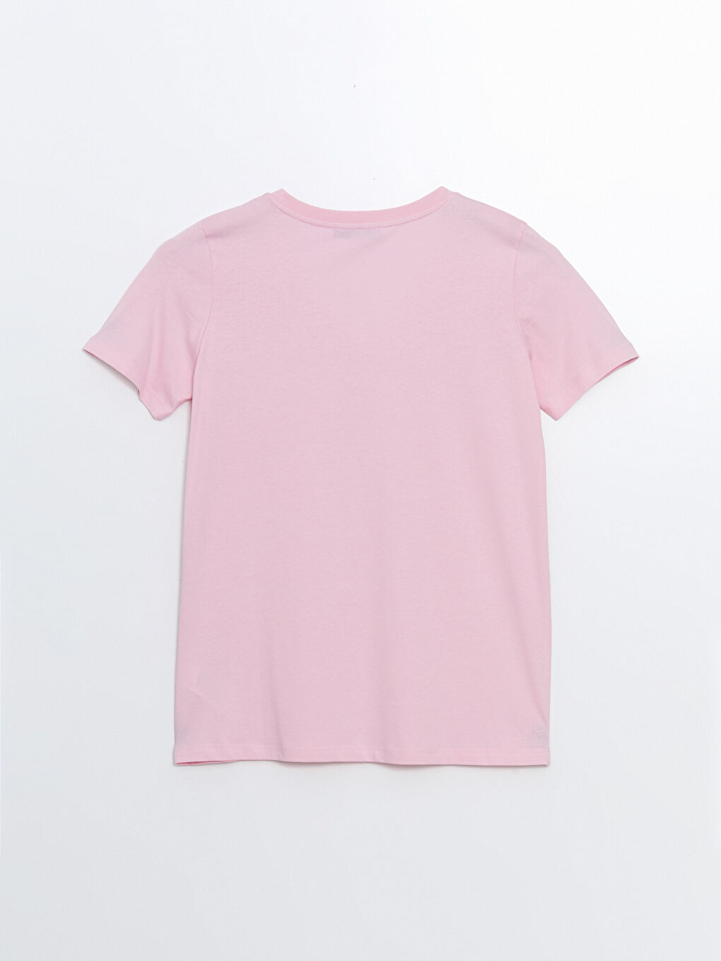 V-Neck Plain Short Sleeve Women's T-Shirt-5