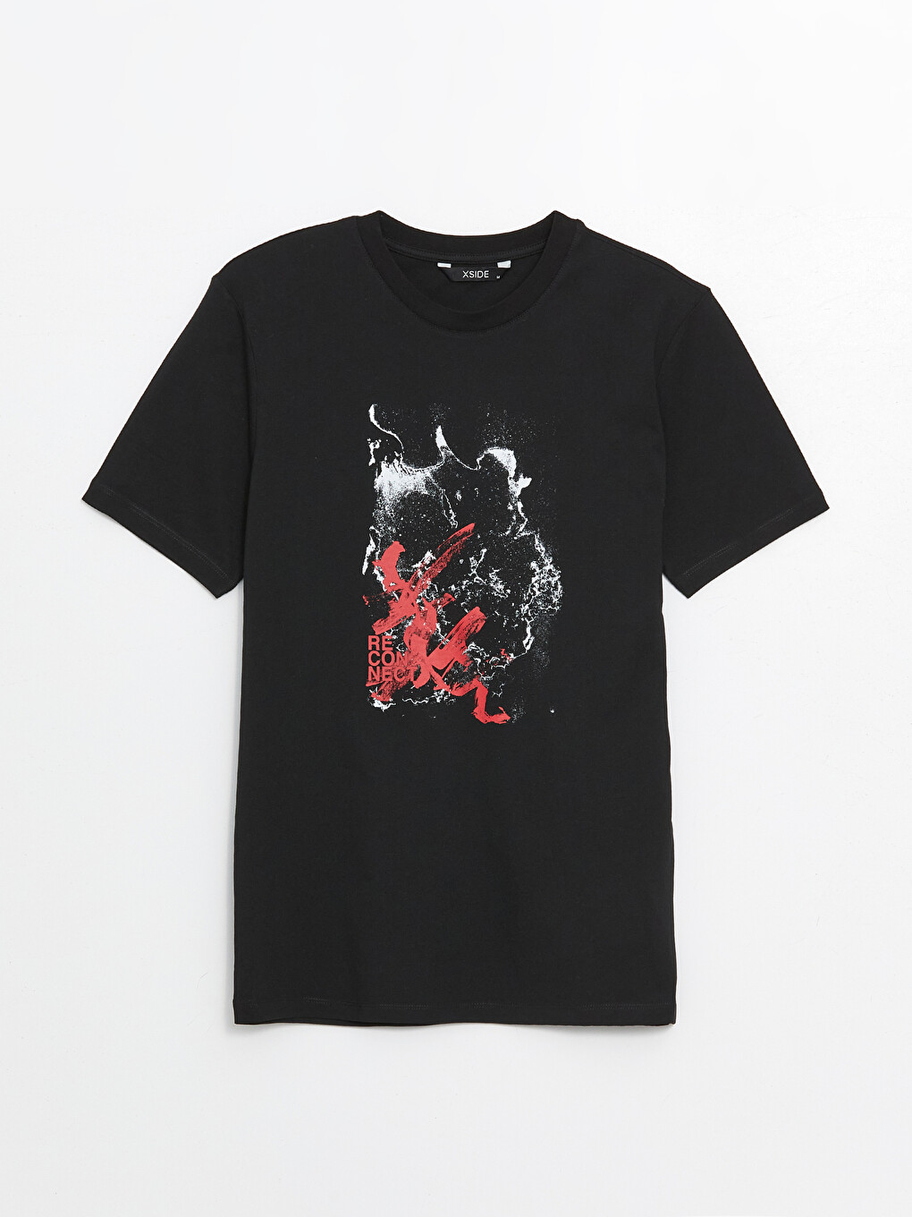 Crew Neck Short Sleeve Printed Combed Cotton Men's T-shirt-5