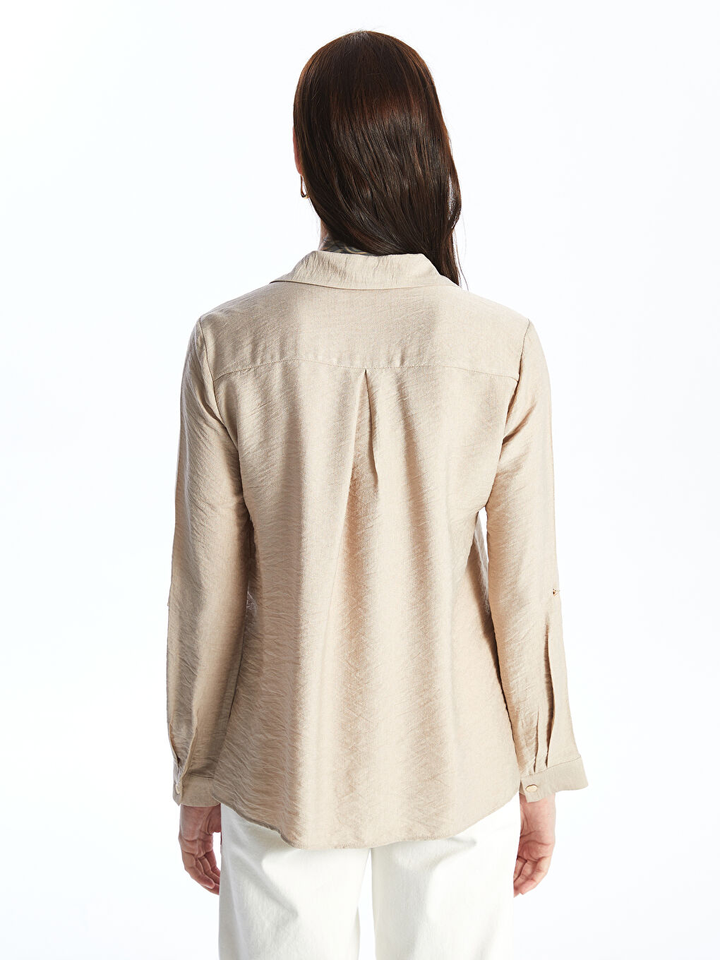 Long Sleeve Plain Women's Shirt -S4FM20Z8-G4S