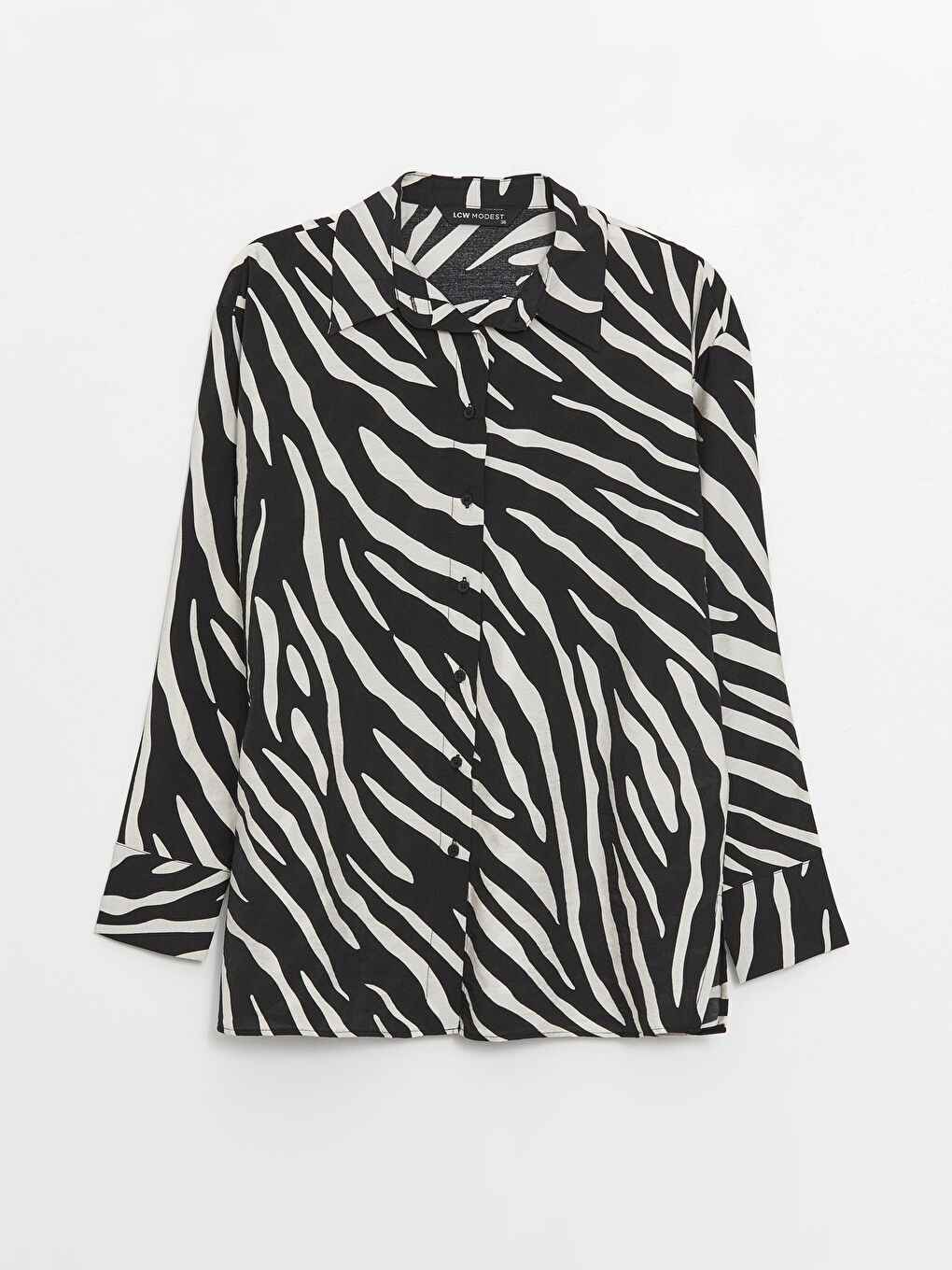 Patterned Long Sleeve Women's Shirt -S4FM30Z8-LQJ