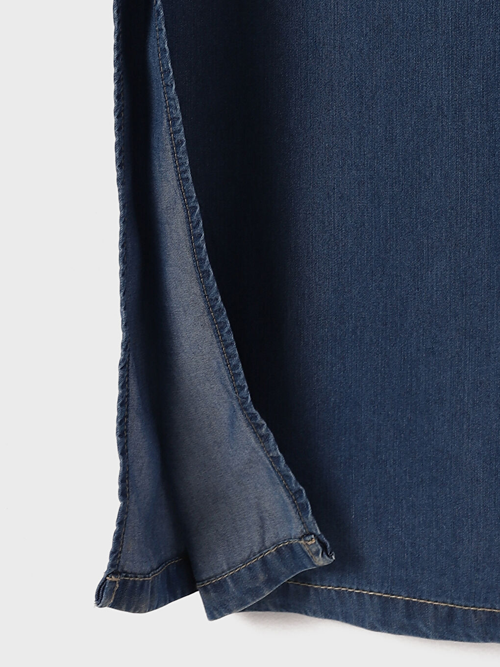 Crew Neck Women's Denim Dress -S4FM44Z8-507