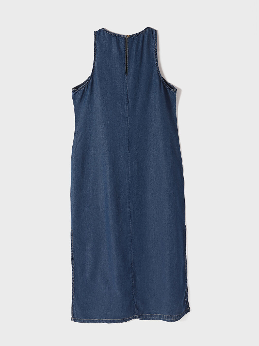 Crew Neck Women's Denim Dress -S4FM44Z8-507