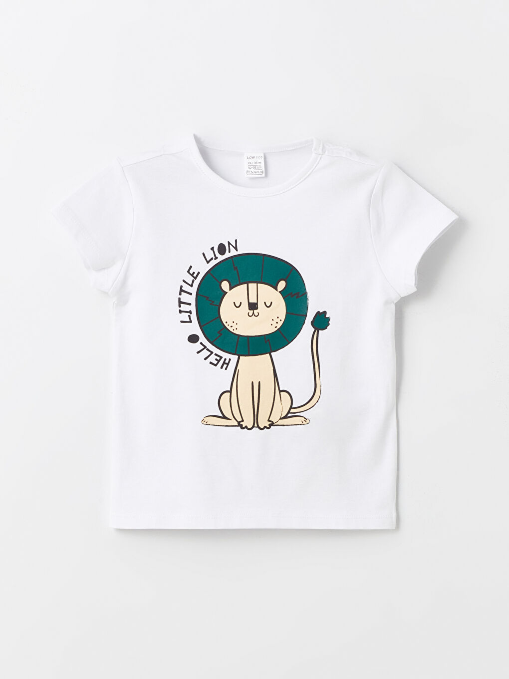 Beyaz Bisiklet Yaka Kısa Kollu Baskılı Erkek Bebek Şortlu Pijama Takımı-1