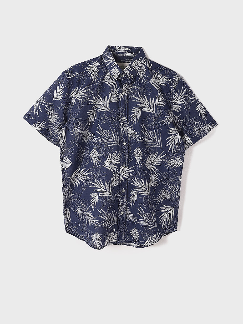 Slim Fit Short Sleeve Patterned Men's Shirt-9