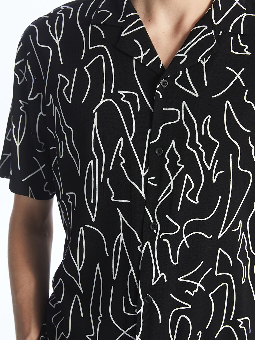 Chemise Imprimée à Manches Courtes Coupe Régulière-3