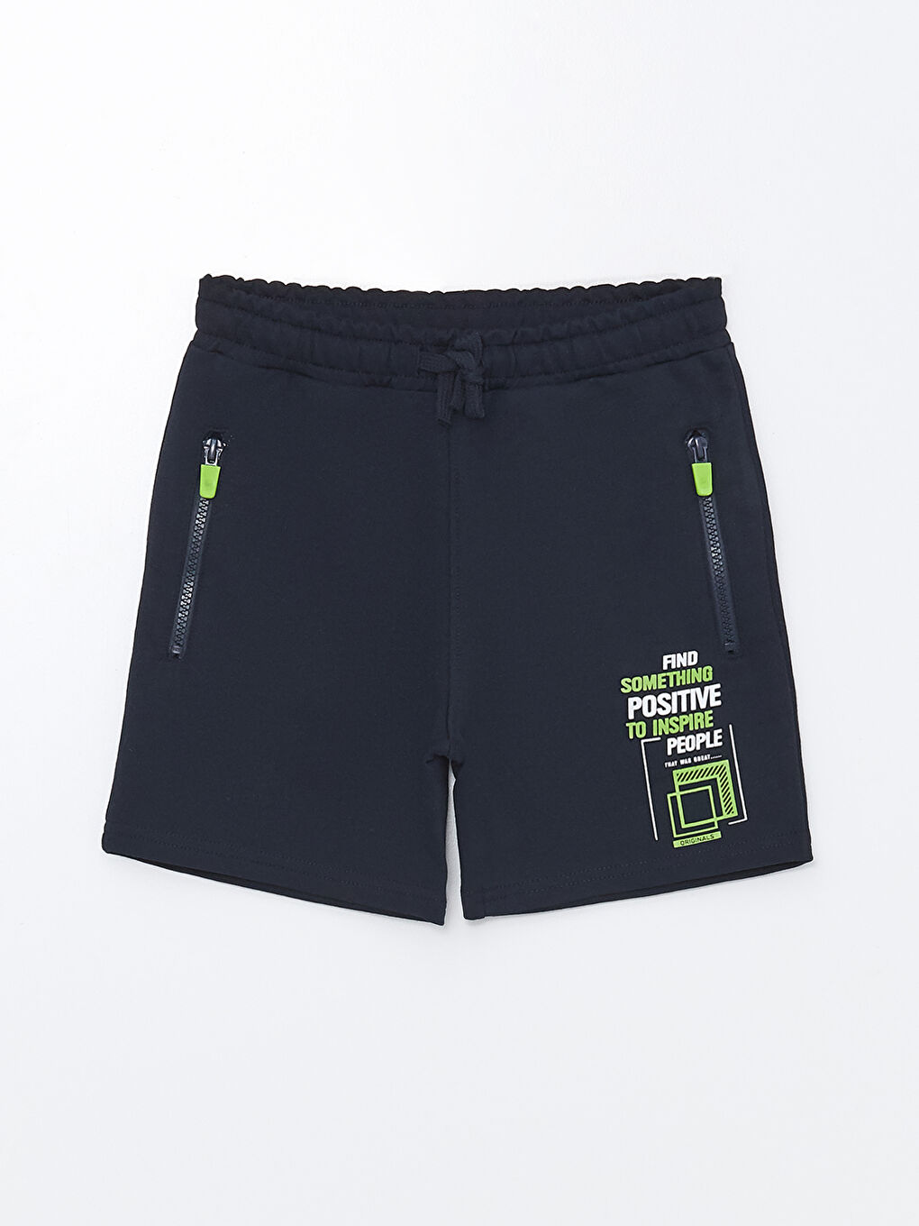 Elastic Waist Printed Boy Shorts -S4FO24Z4-DWP