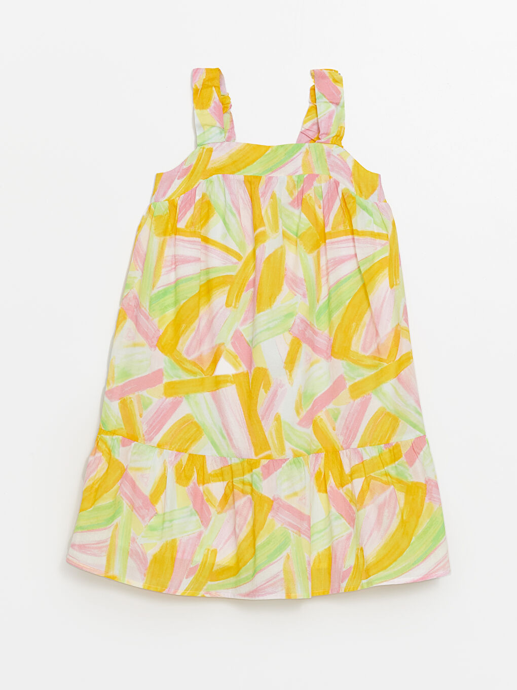 Square Neck Girls' Dress -S4FO34Z4-F9C