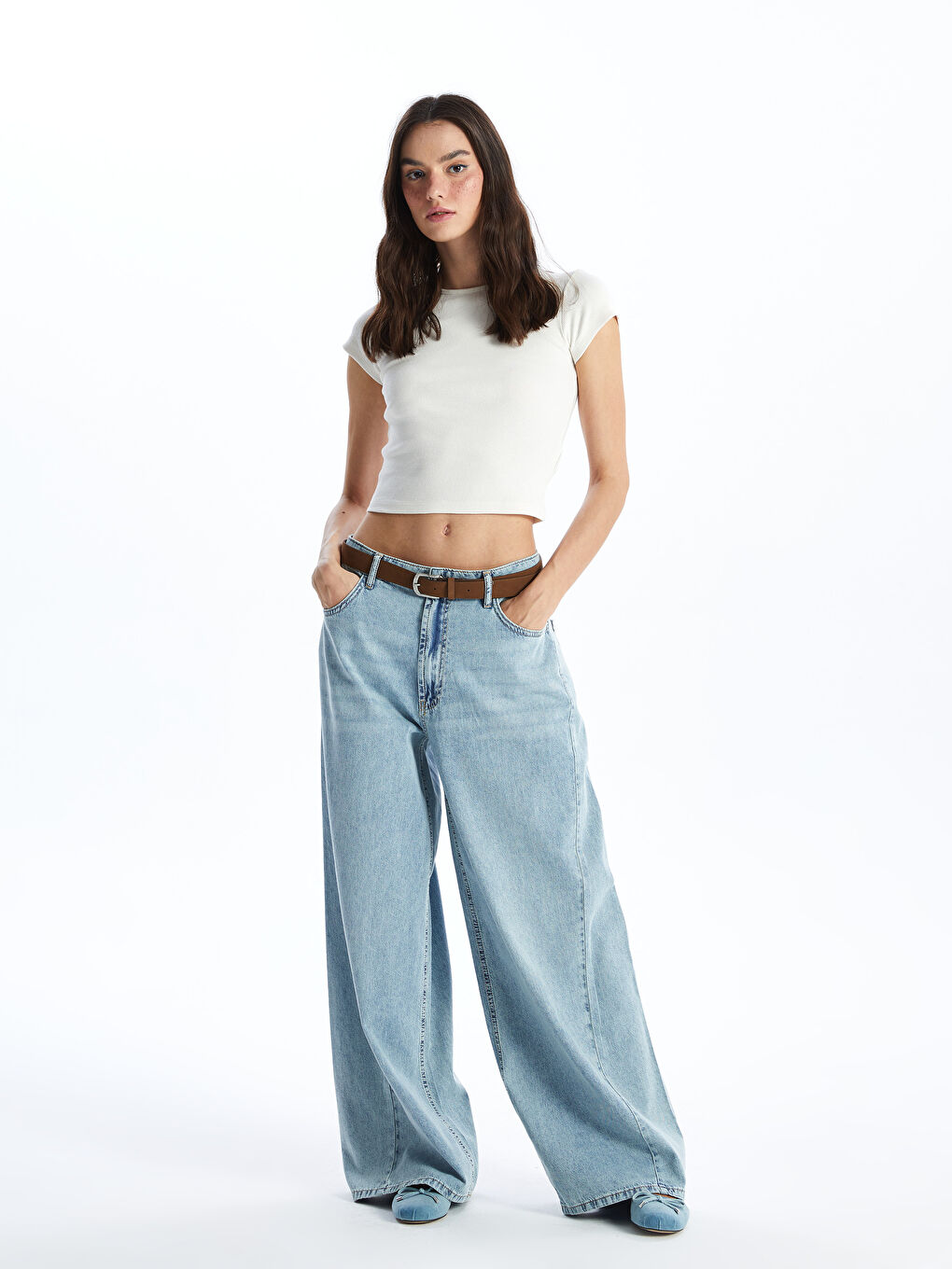 Wideleg Women's Jeans -S4FO45Z8-S1D