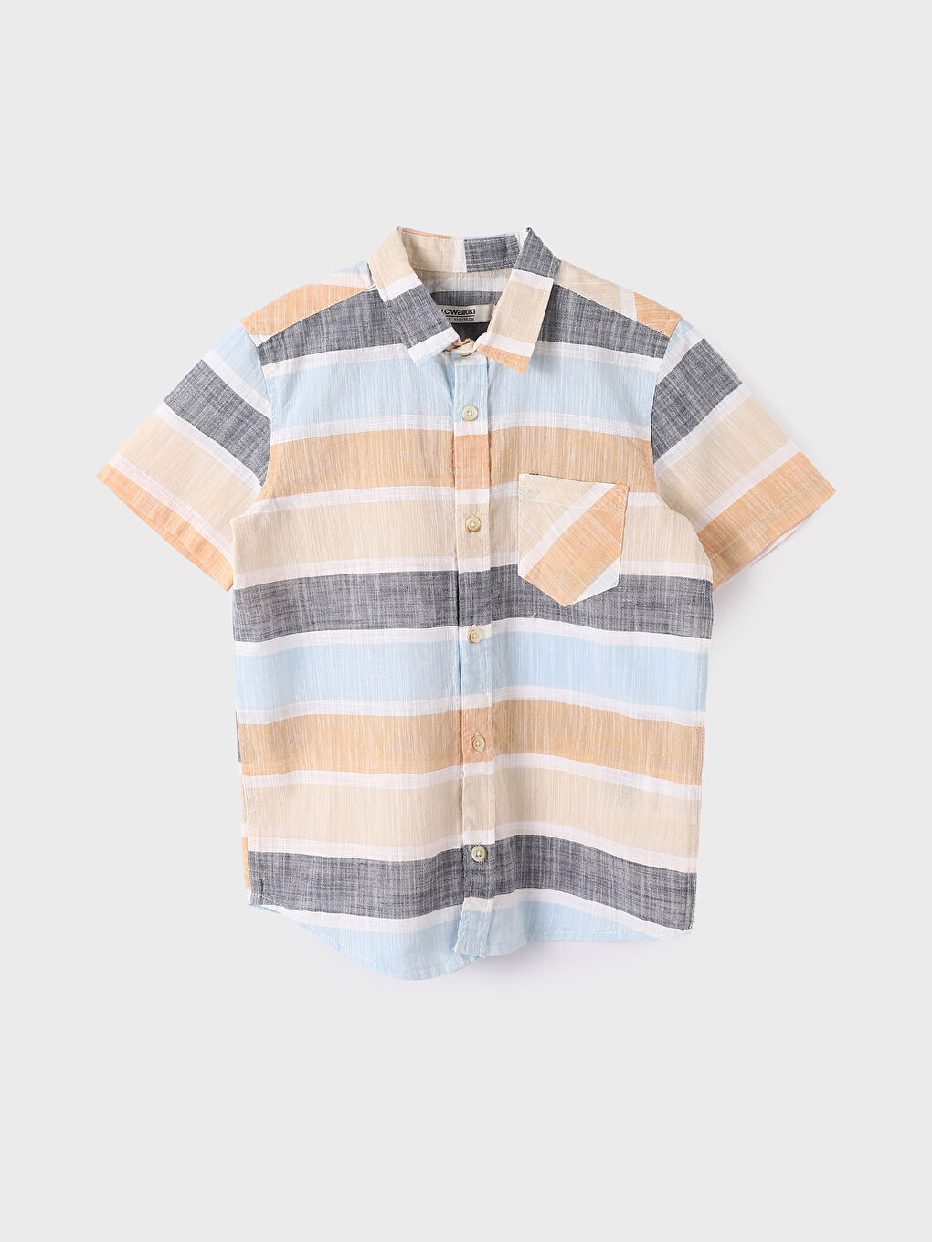 Patterned Short Sleeve Boys' Shirt