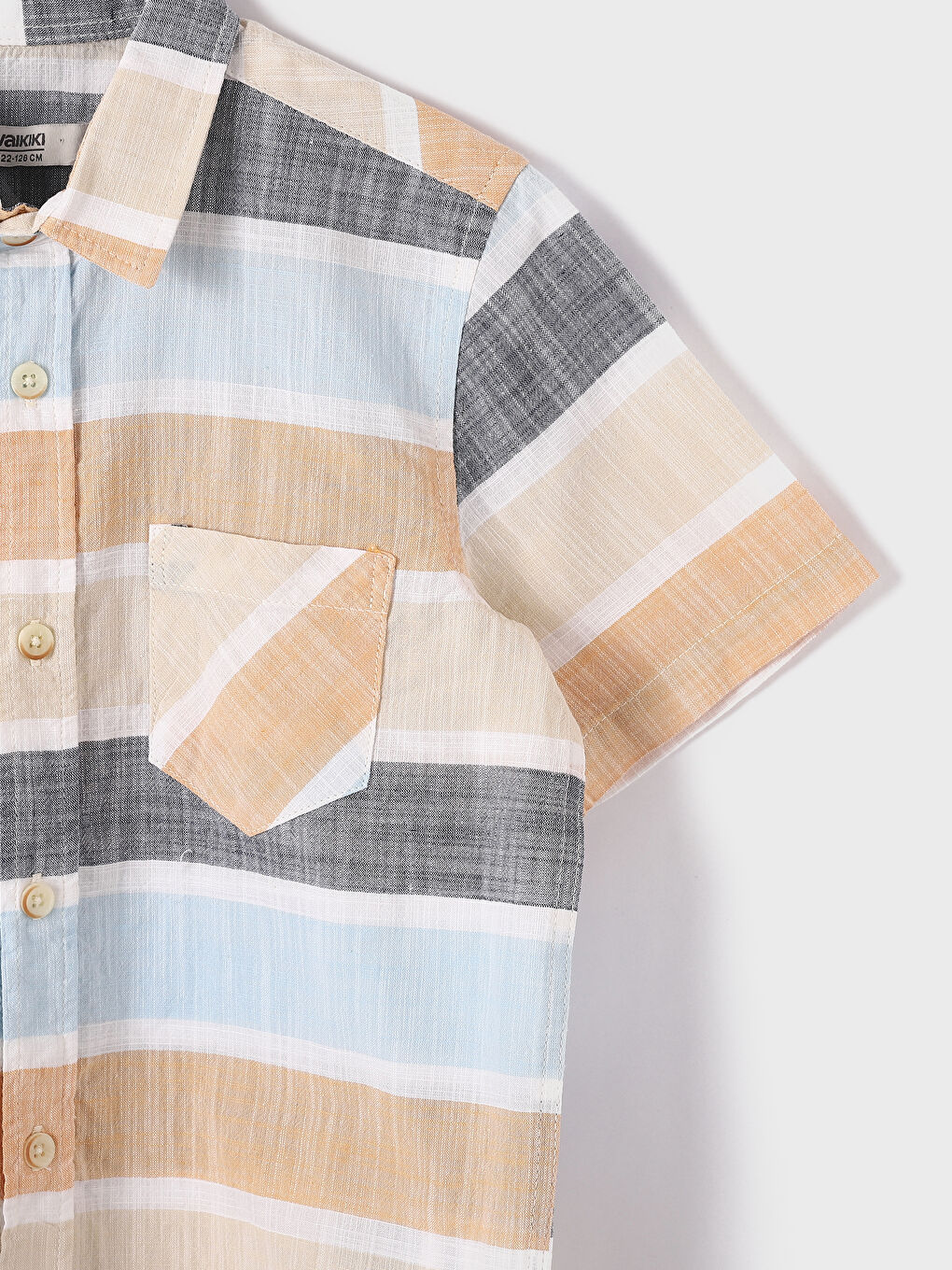 Patterned Short Sleeve Boys' Shirt-2