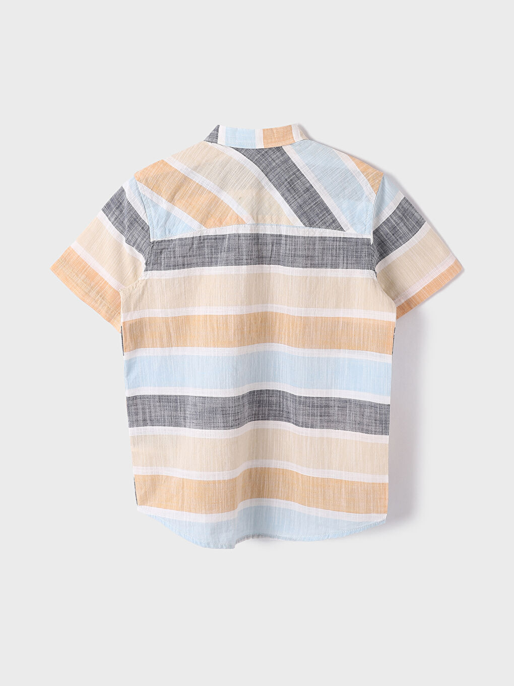 Patterned Short Sleeve Boys' Shirt-1