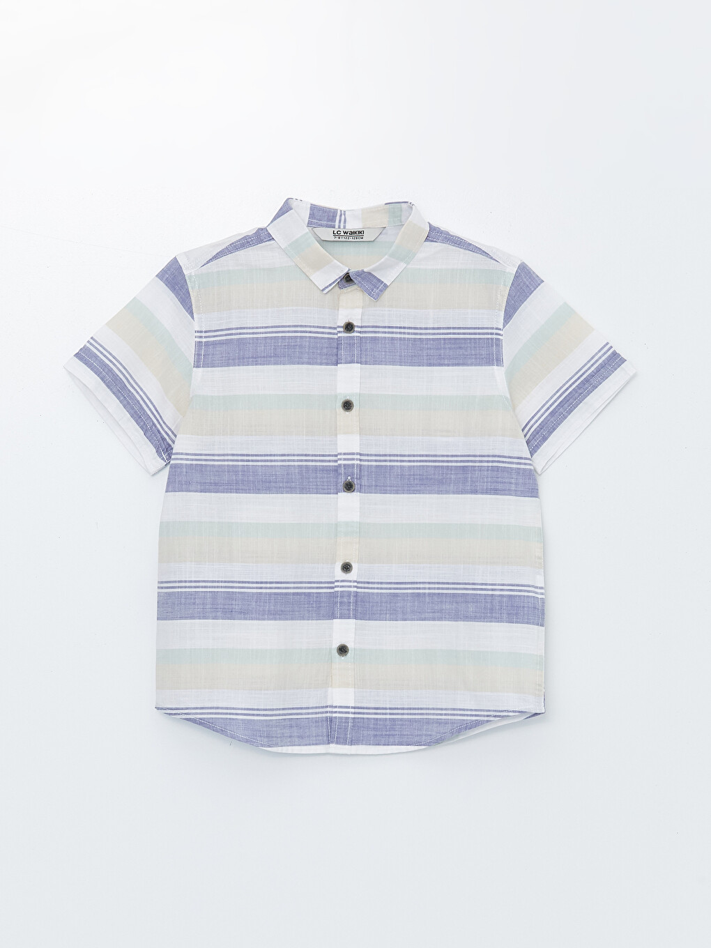 Patterned Short Sleeve Boys' Shirt