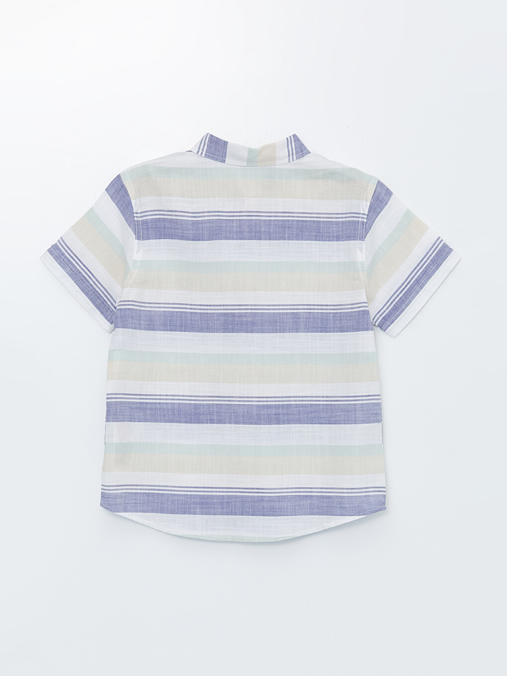 Patterned Short Sleeve Boys' Shirt-1