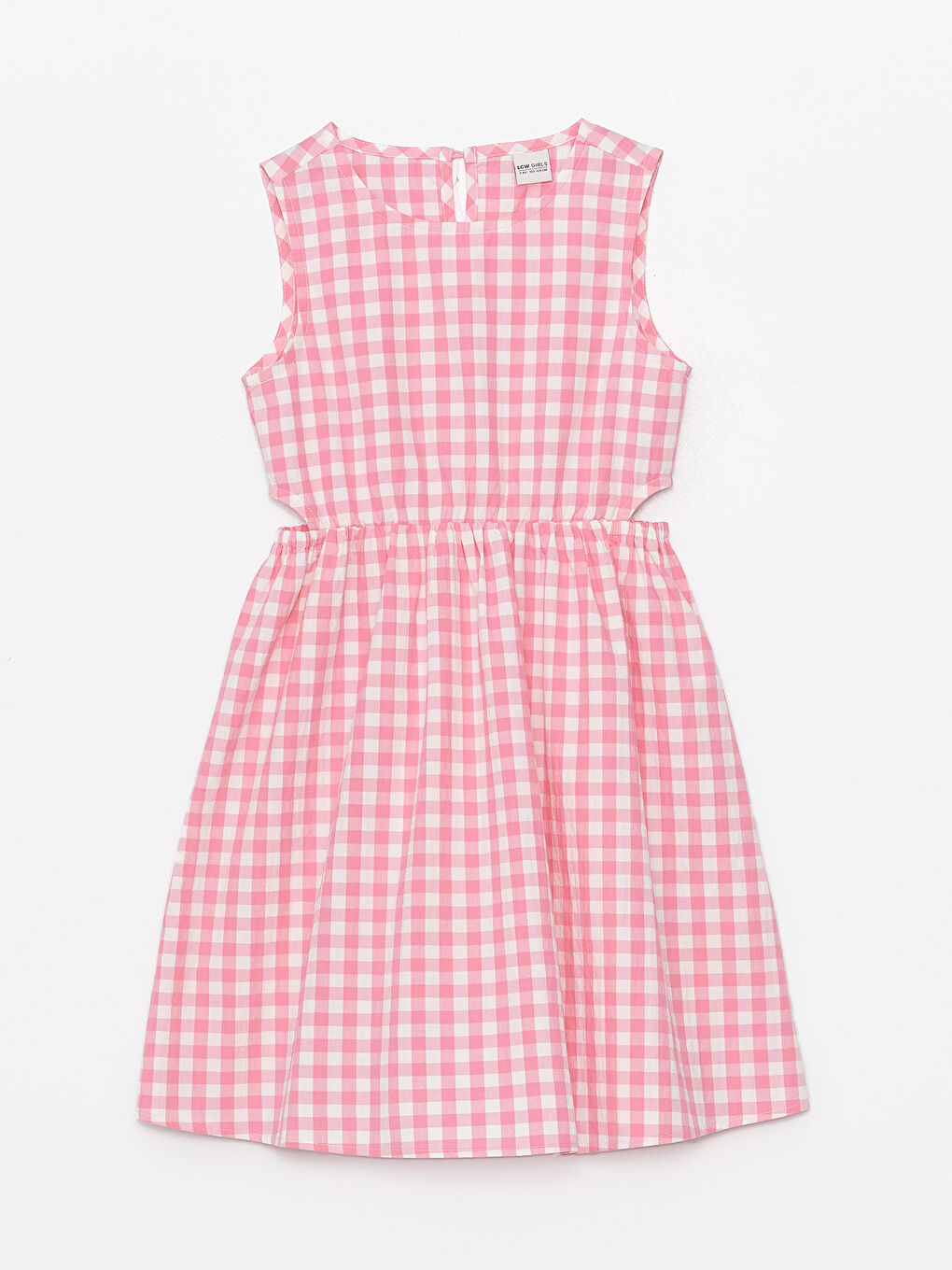 Crew Neck Plaid Girls' Dress -S4FO78Z4-LNQ