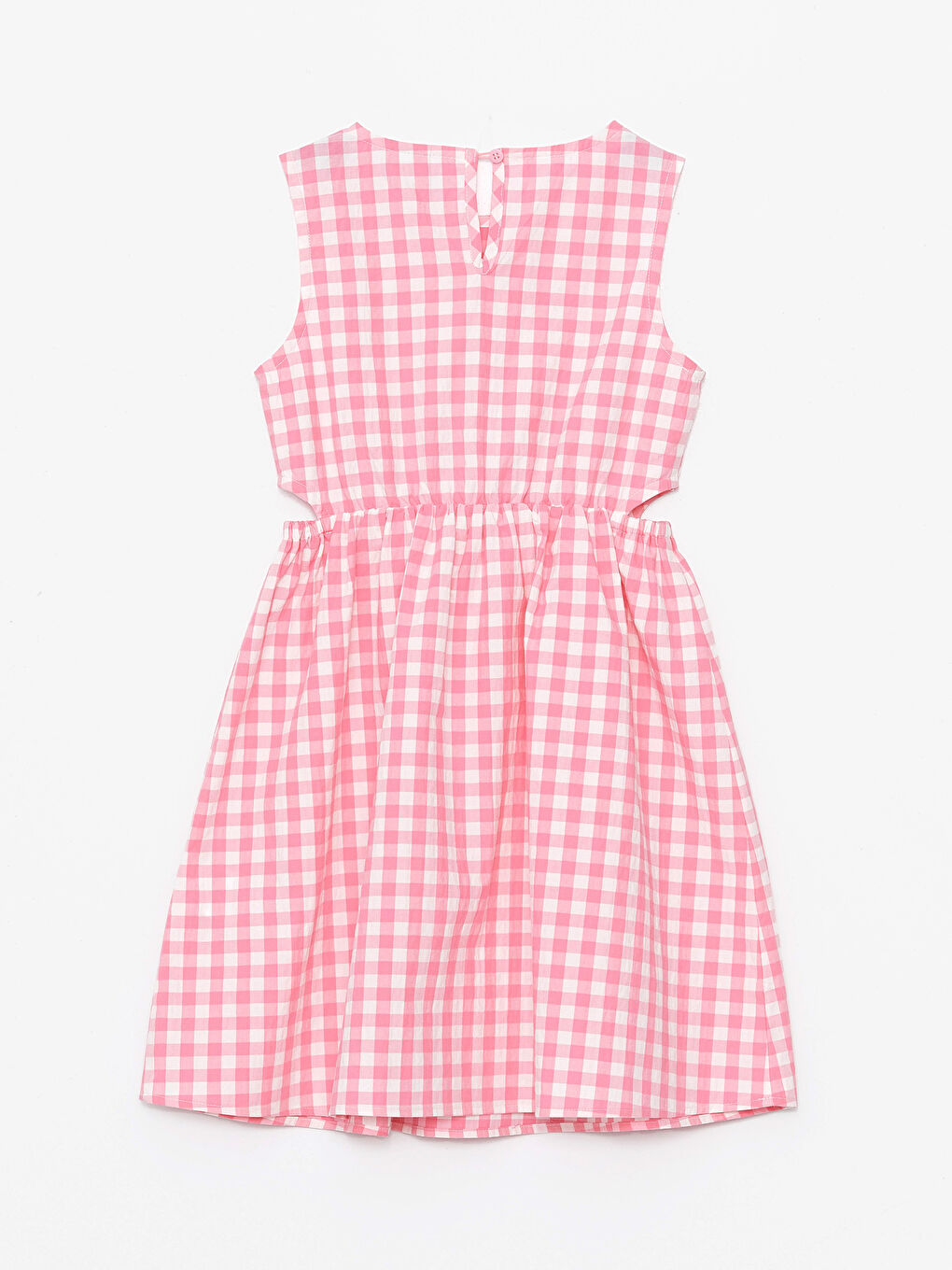 Crew Neck Plaid Girls' Dress -S4FO78Z4-LNQ