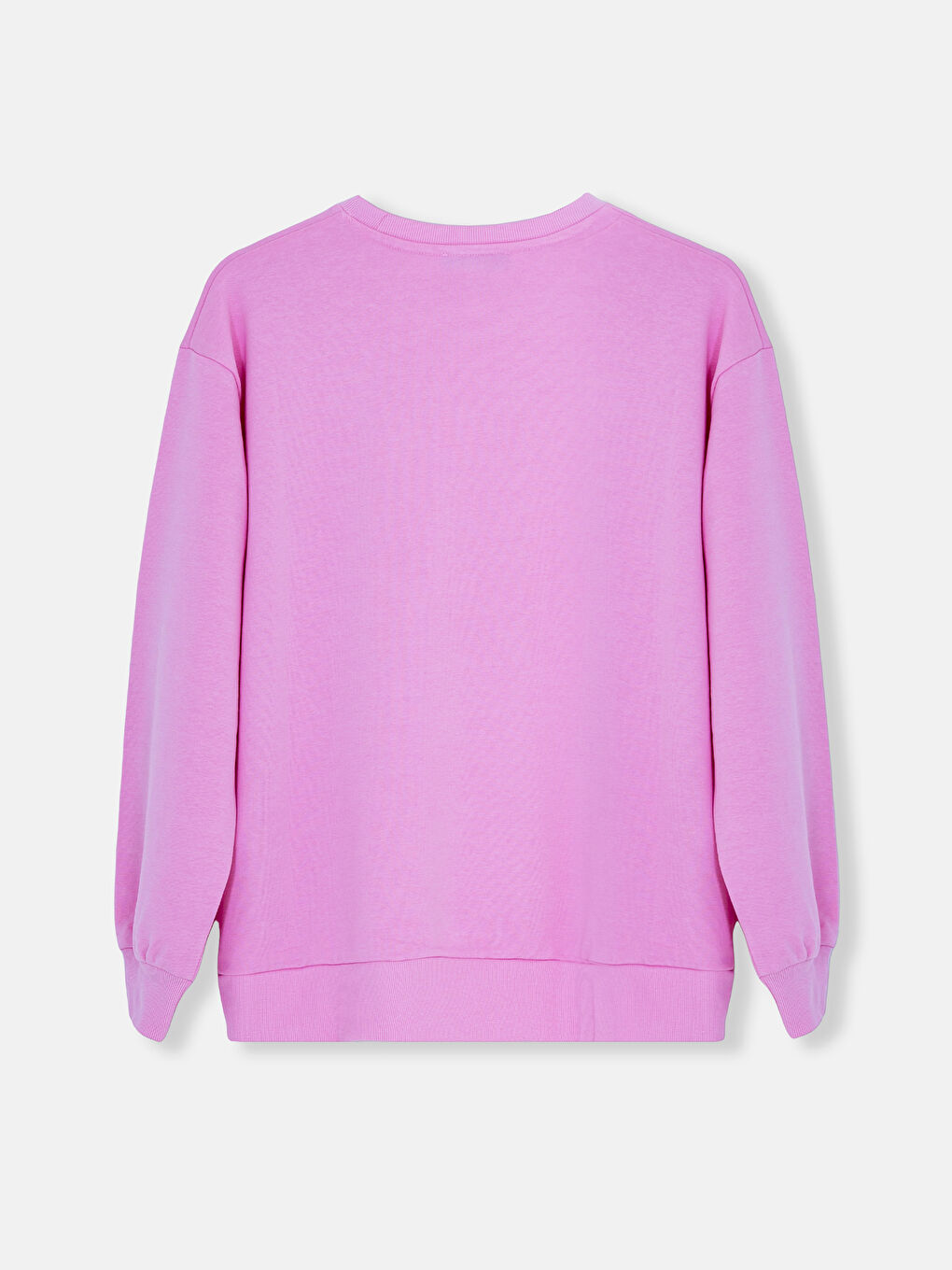 Crew Neck Printed Long Sleeve Oversize Women's Sweatshirt-1