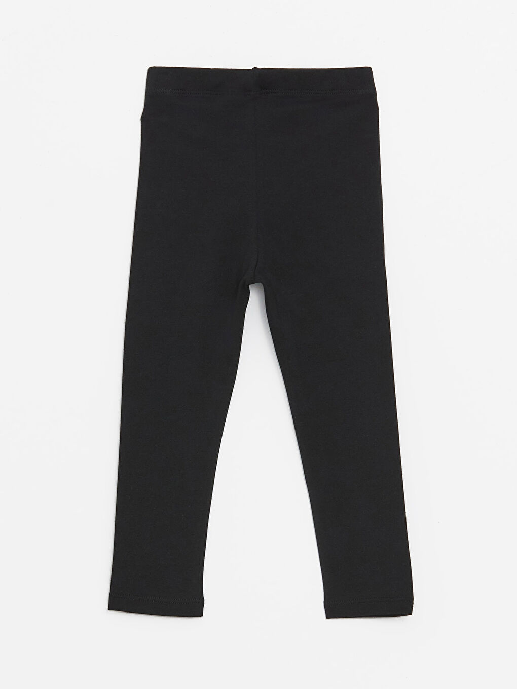 Siyah Beli Lastikli Baskılı Kız Bebek Tayt-1