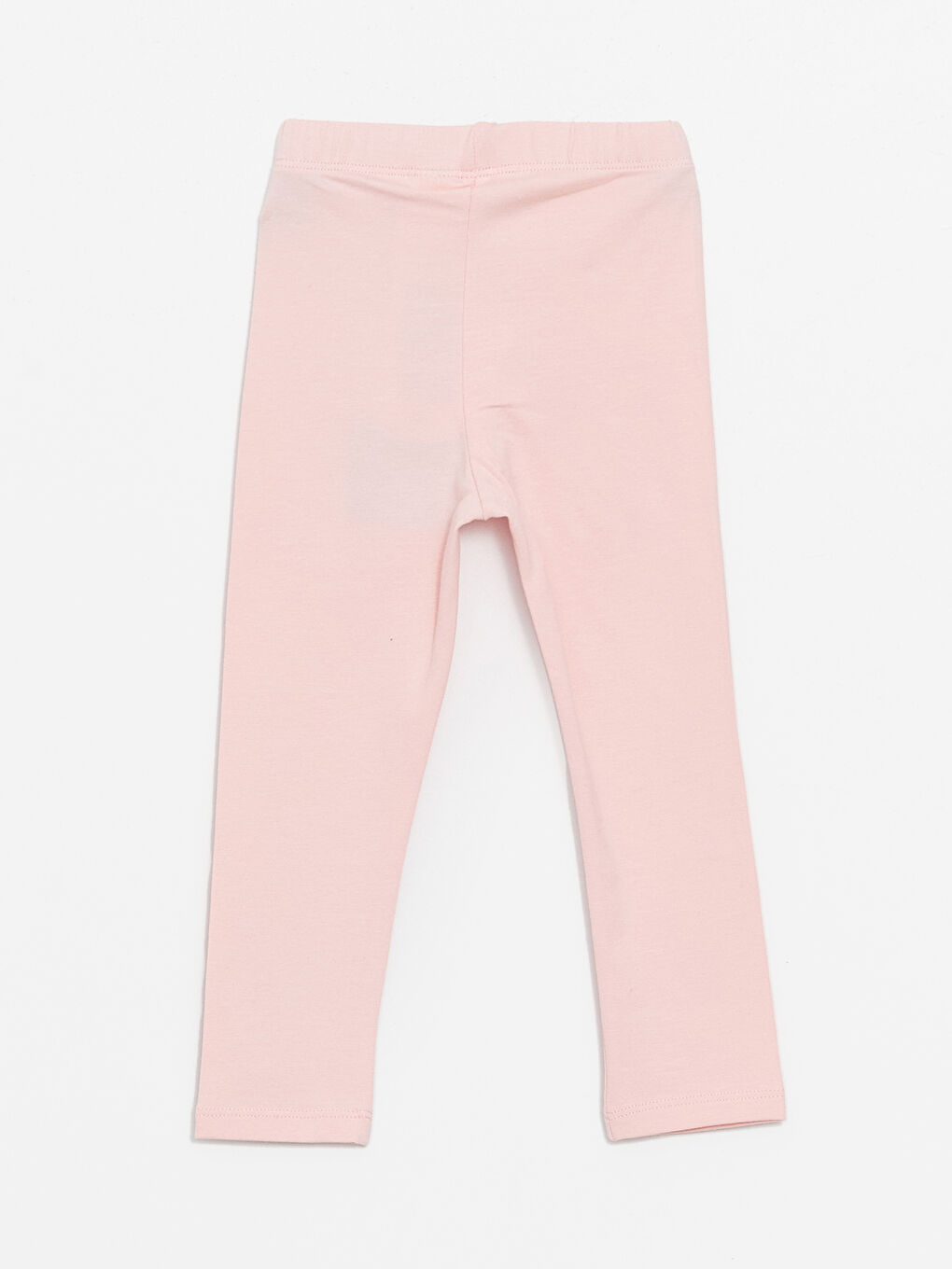 Pembe Beli Lastikli Baskılı Kız Bebek Tayt-1