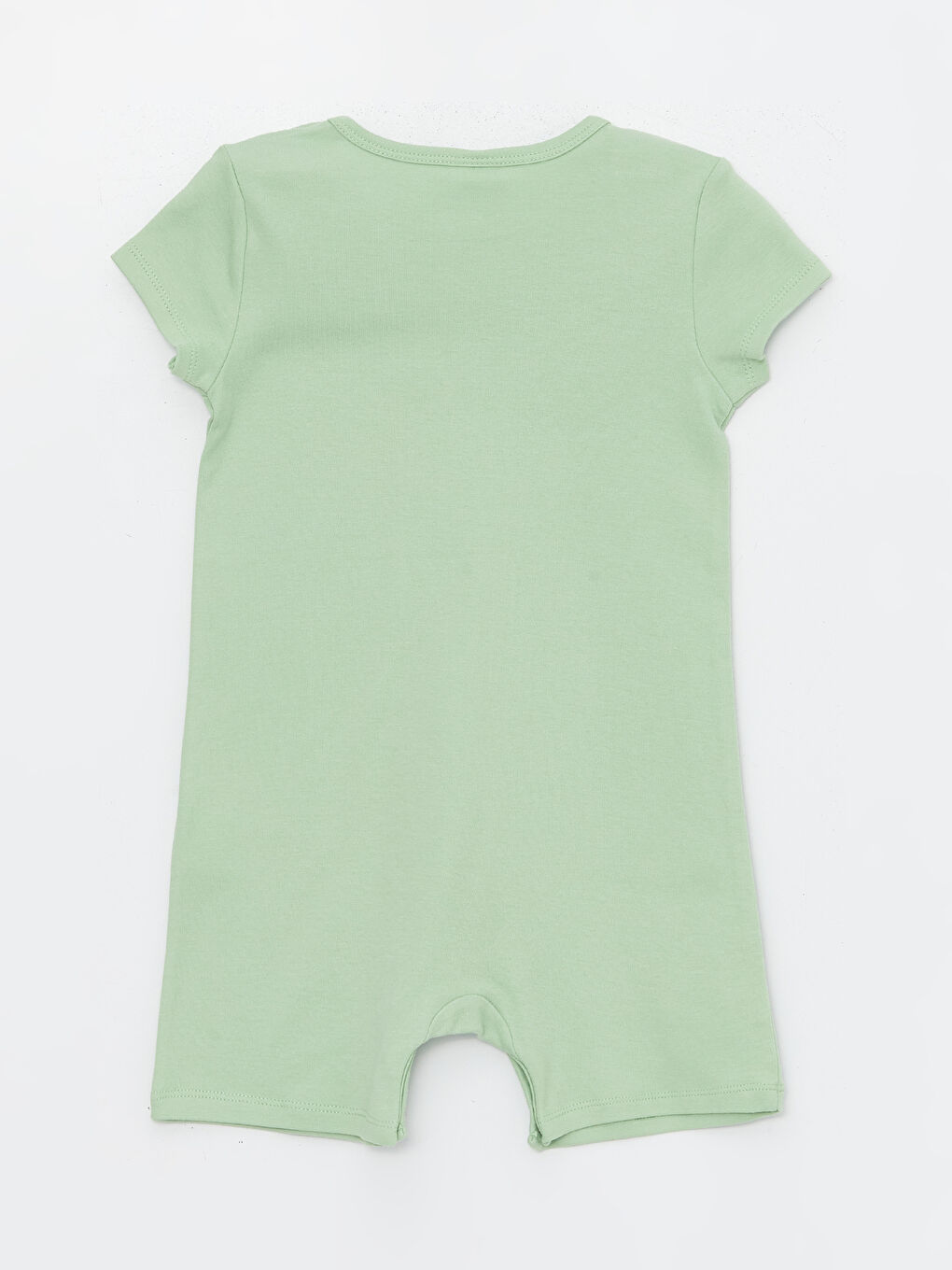Crew Neck Short Sleeve Printed Cotton Baby Boys' Jumpsuit-1