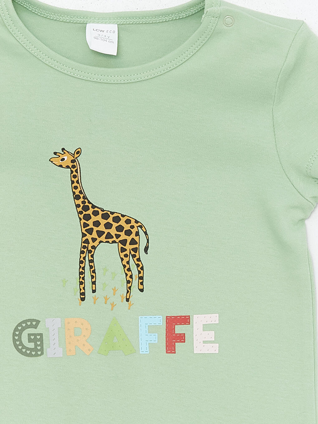 Crew Neck Short Sleeve Printed Cotton Baby Boys' Jumpsuit-2