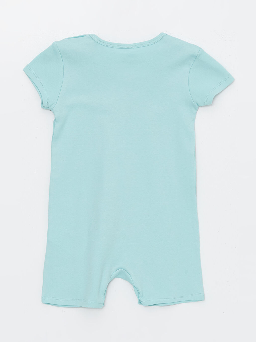 Crew Neck Short Sleeve Printed Cotton Baby Boys' Jumpsuit-1