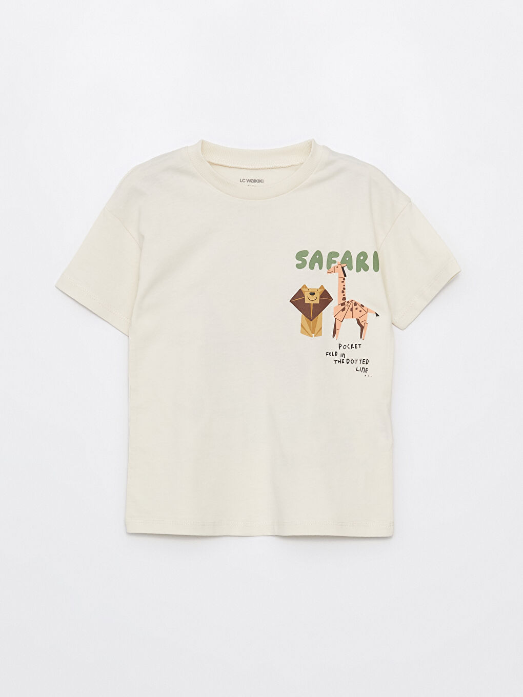 Crew Neck Short Sleeve Printed Baby Boys' T-Shirt