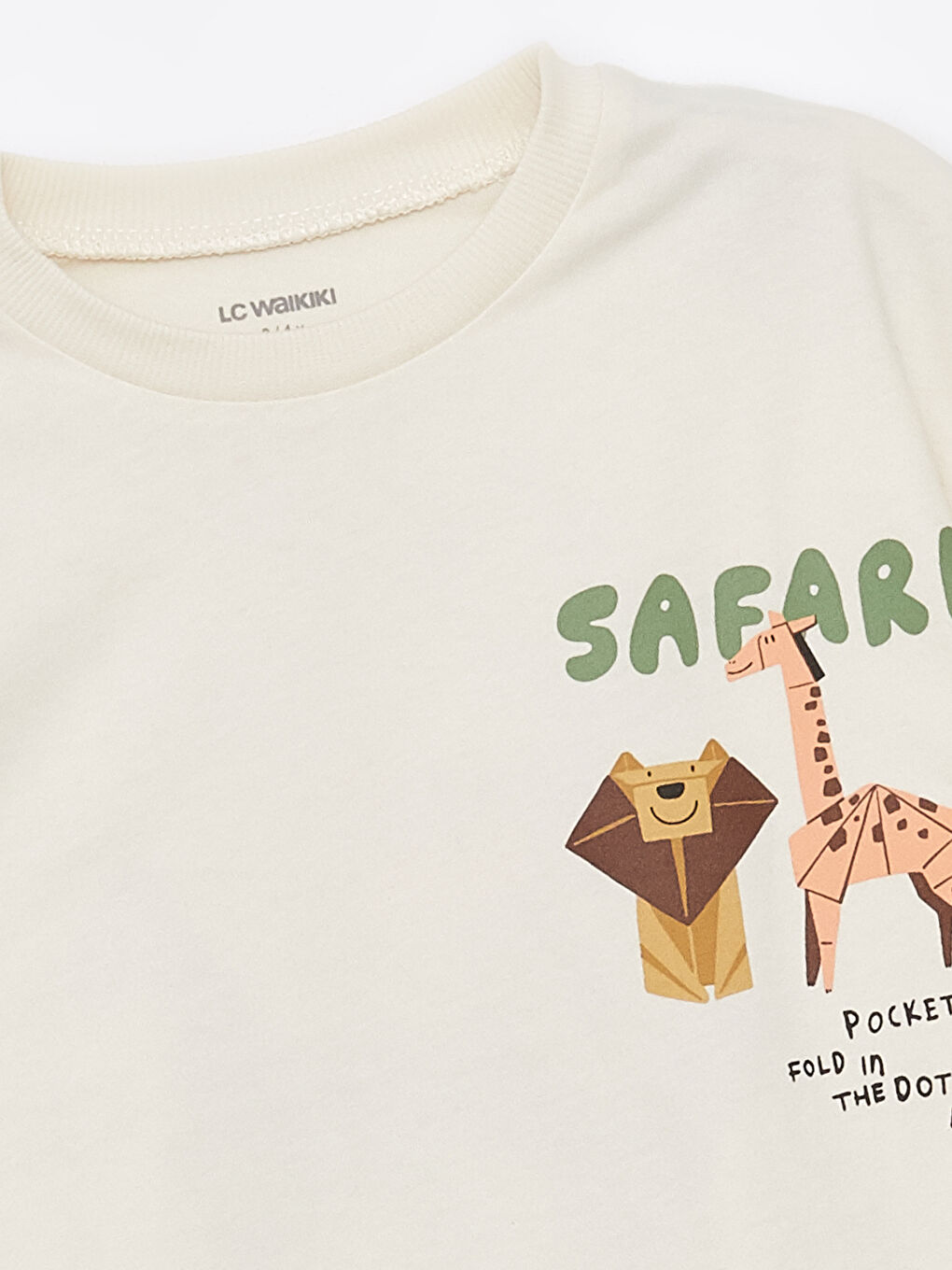 Crew Neck Short Sleeve Printed Baby Boys' T-Shirt-1