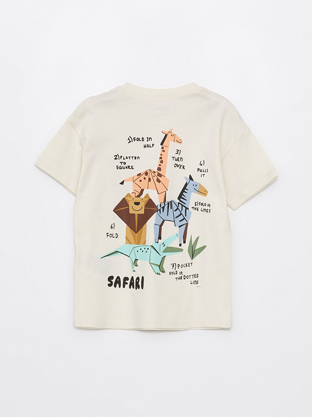 Crew Neck Short Sleeve Printed Baby Boys' T-Shirt-2