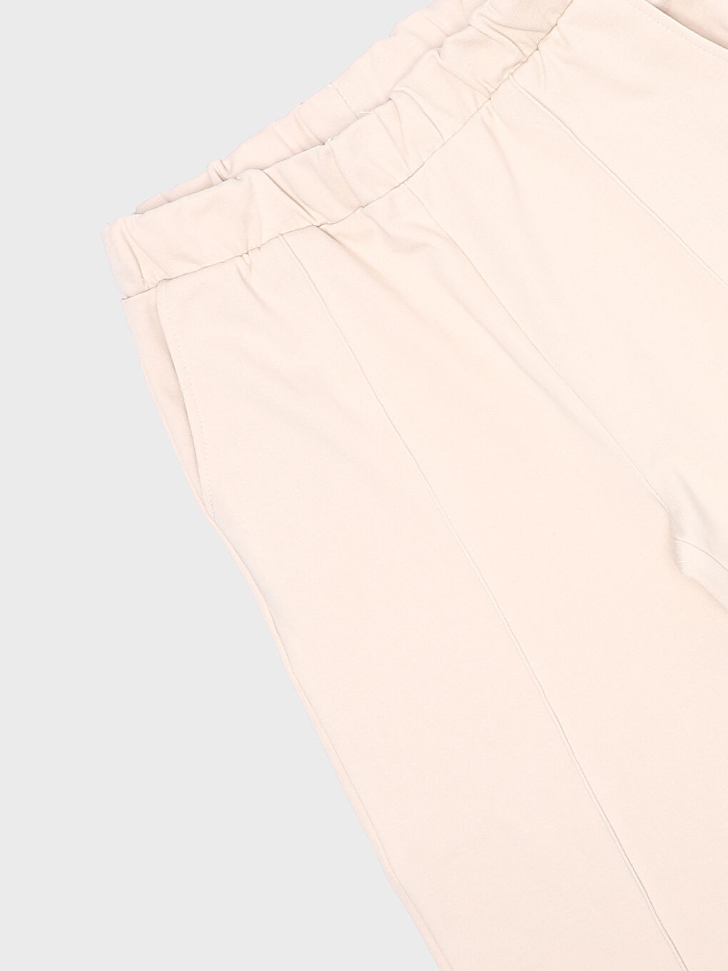 Elasticated Waist Plain Wide Leg Women's Trousers-2