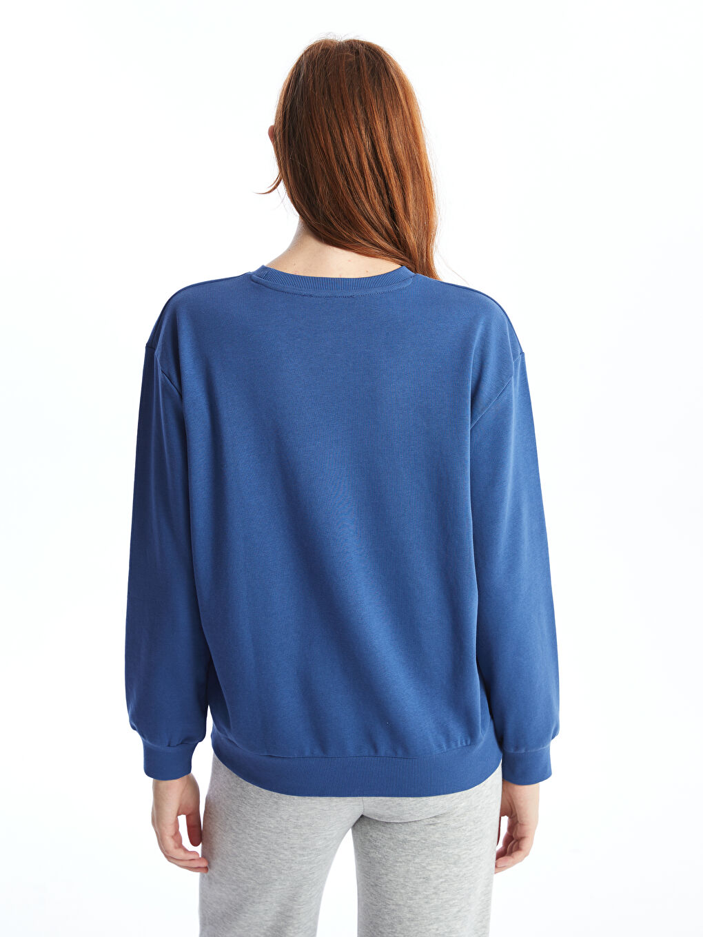 سويت شيرت مطبوع أريزونا بياقة دائرية للسيدات-3