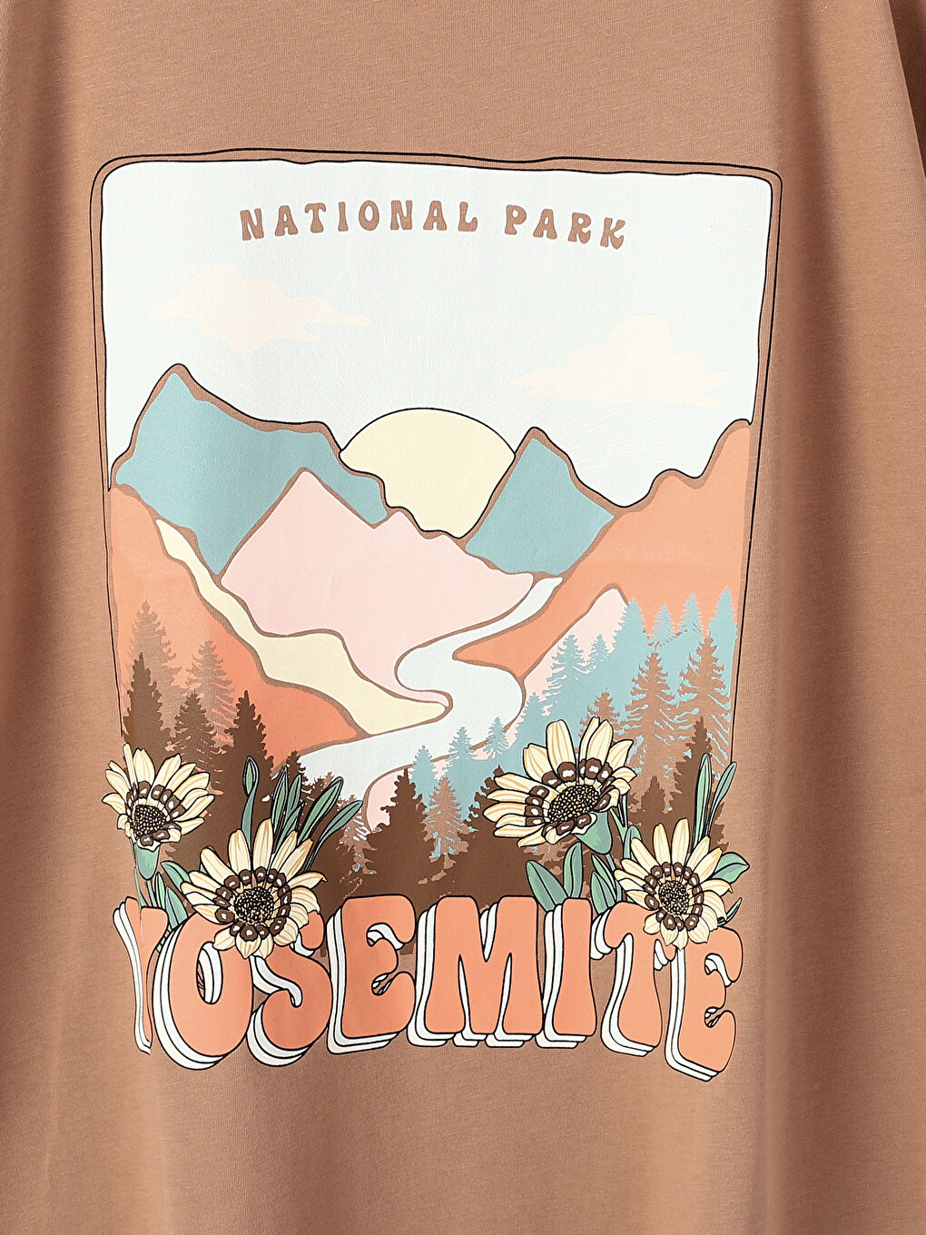 Crew Neck Printed Short Sleeve Women's T-Shirt-2