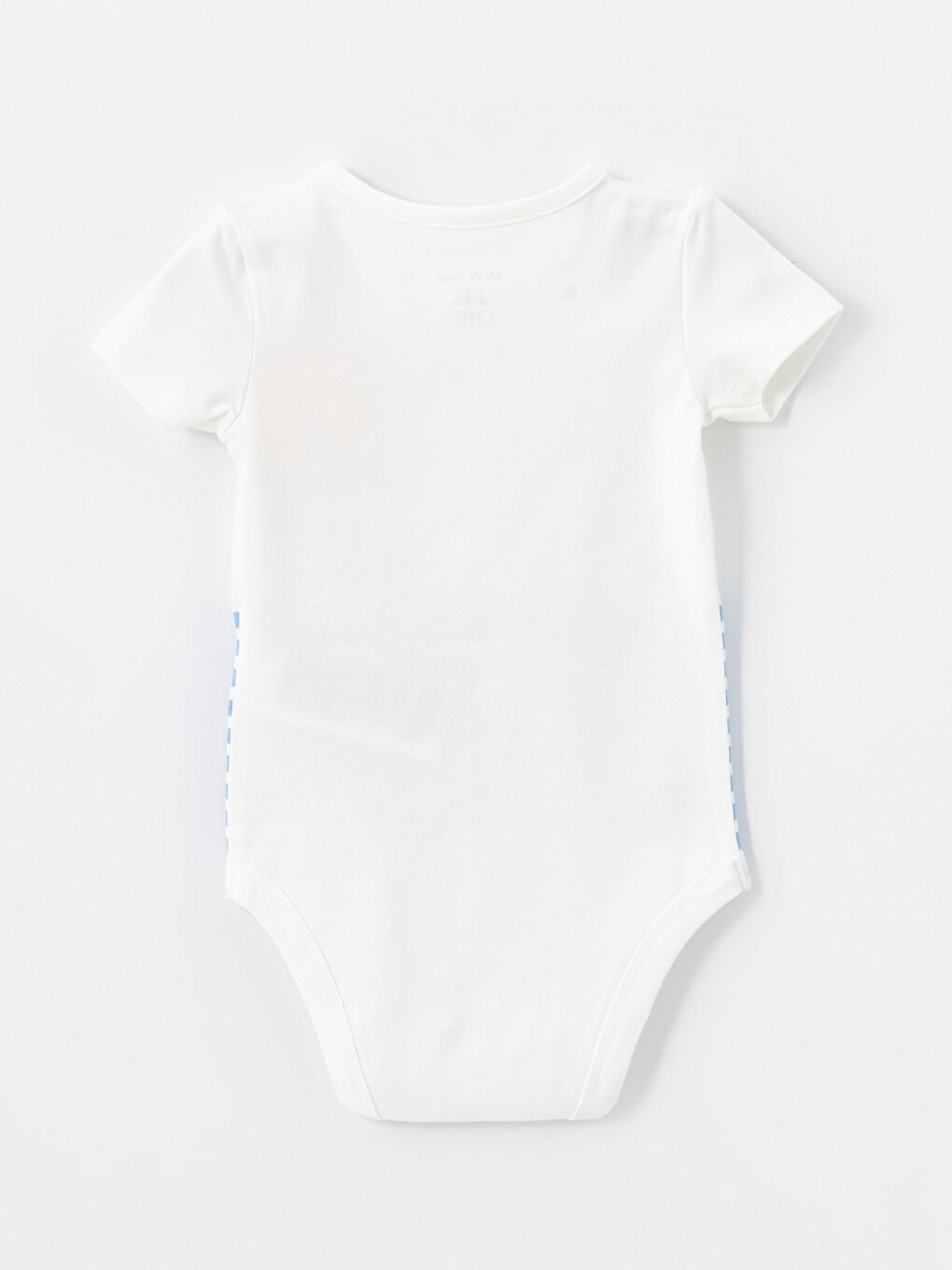 طقم بودي وشورت ولادي رضع مخطط بأكمام قصيرة وياقة دائرية قطعتين-3