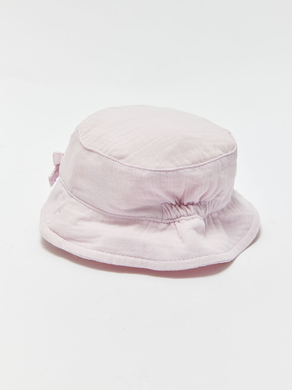 Lila Fiyonk Detaylı Kız Bebek Bucket Şapka-1