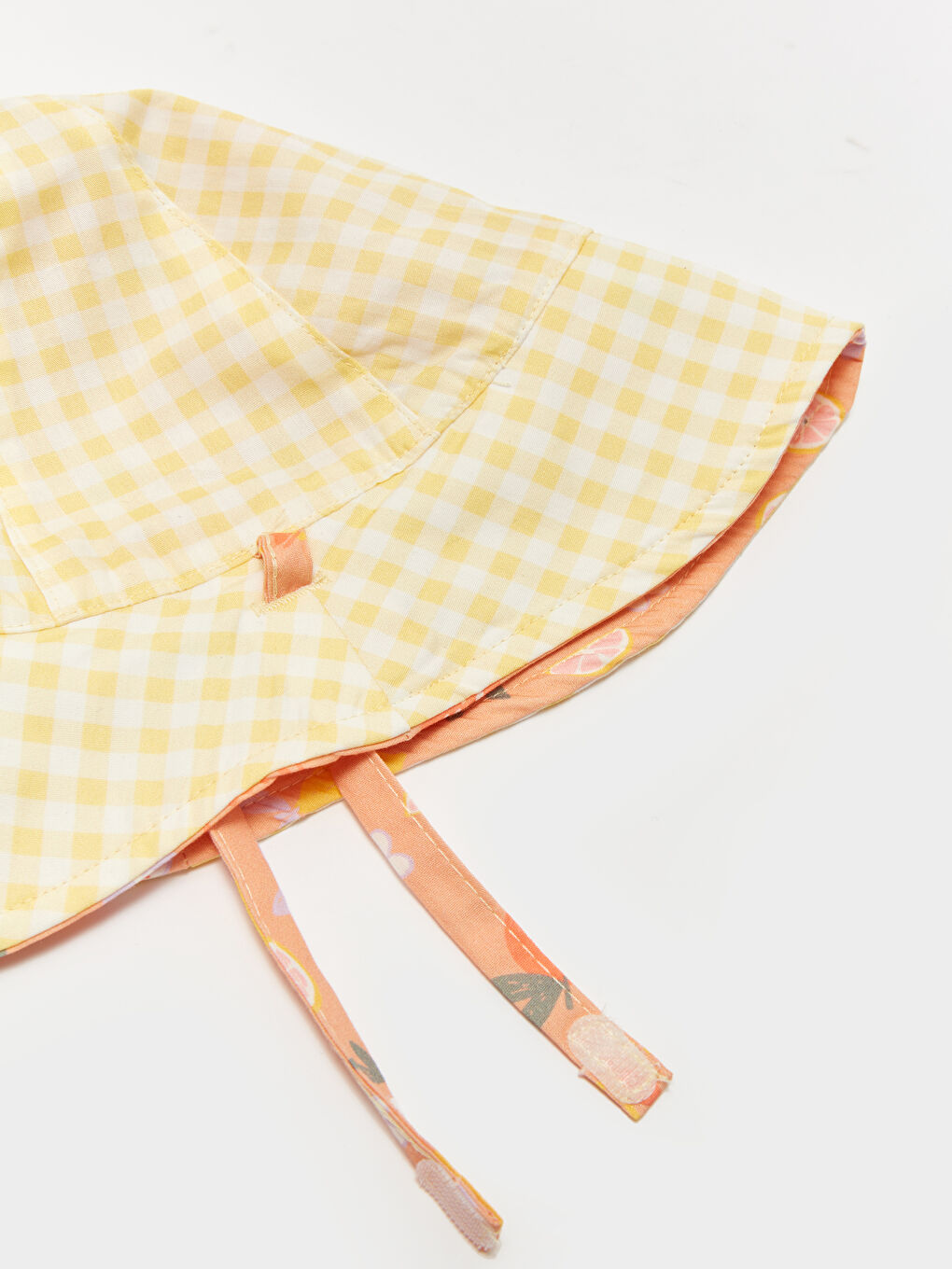 Mercan Baskılı Kız Bebek Bucket Şapka-5