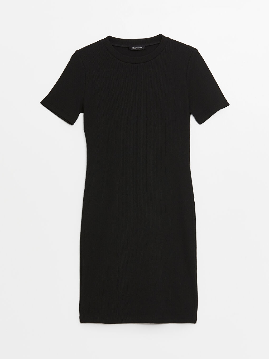 Crew Neck Plain Short Sleeve Women's Dress -S4FQ88Z8-CVL