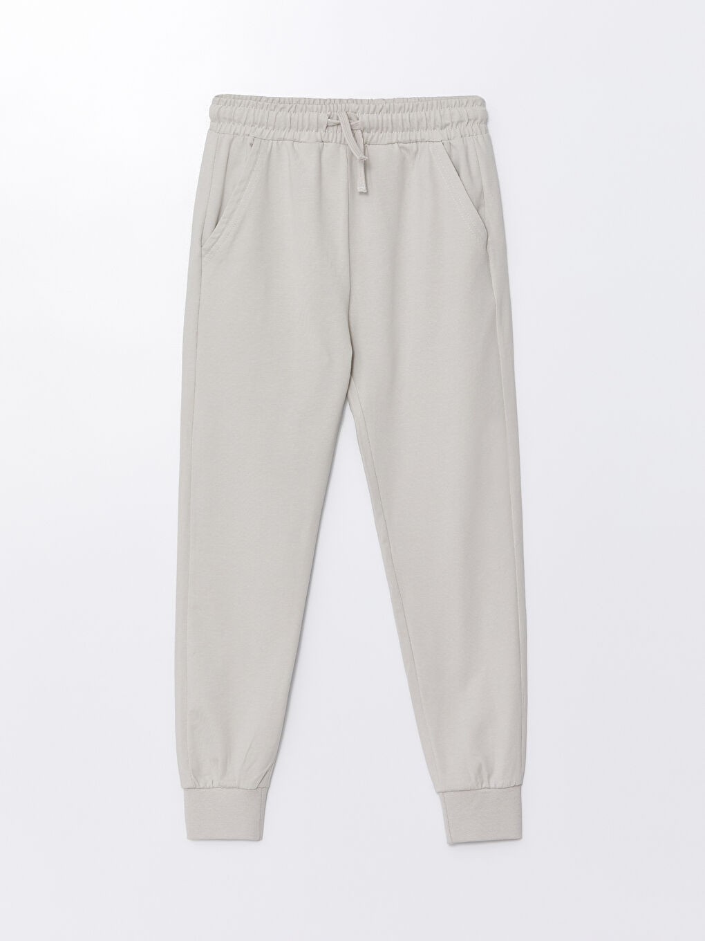 Gri Beli Lastikli Basic Erkek Çocuk Jogger Eşofman Altı