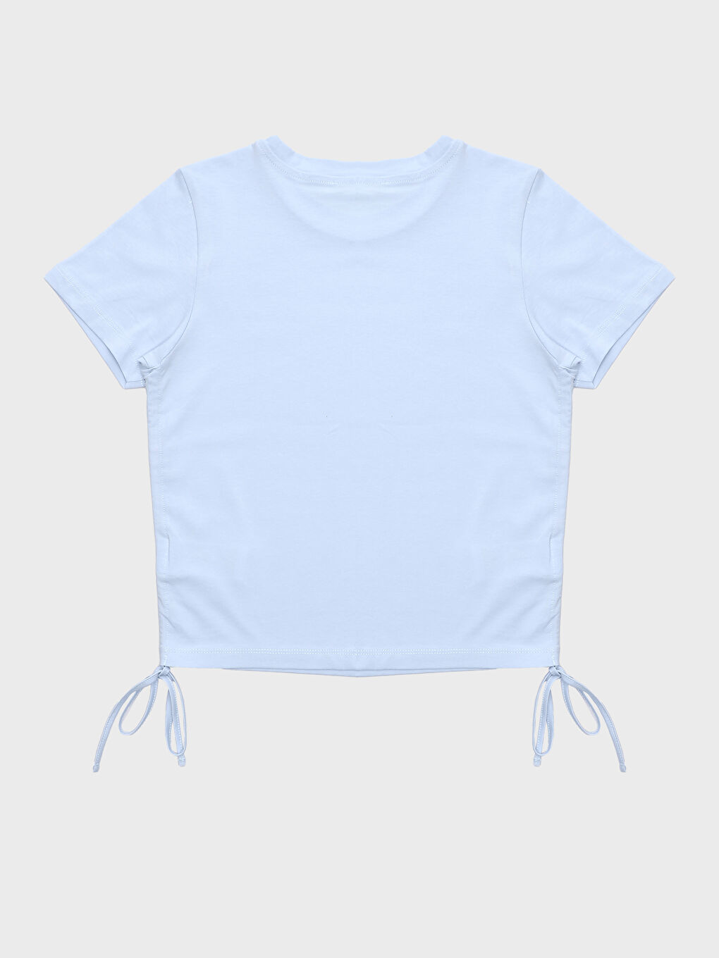 تيشيرت ياقة دائرية كم قصير للسيدات-1