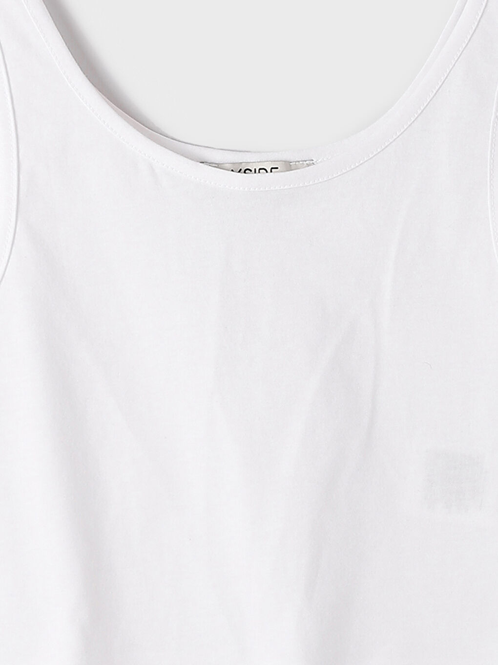 U Neck Plain Strappy Women's Crop Top-3