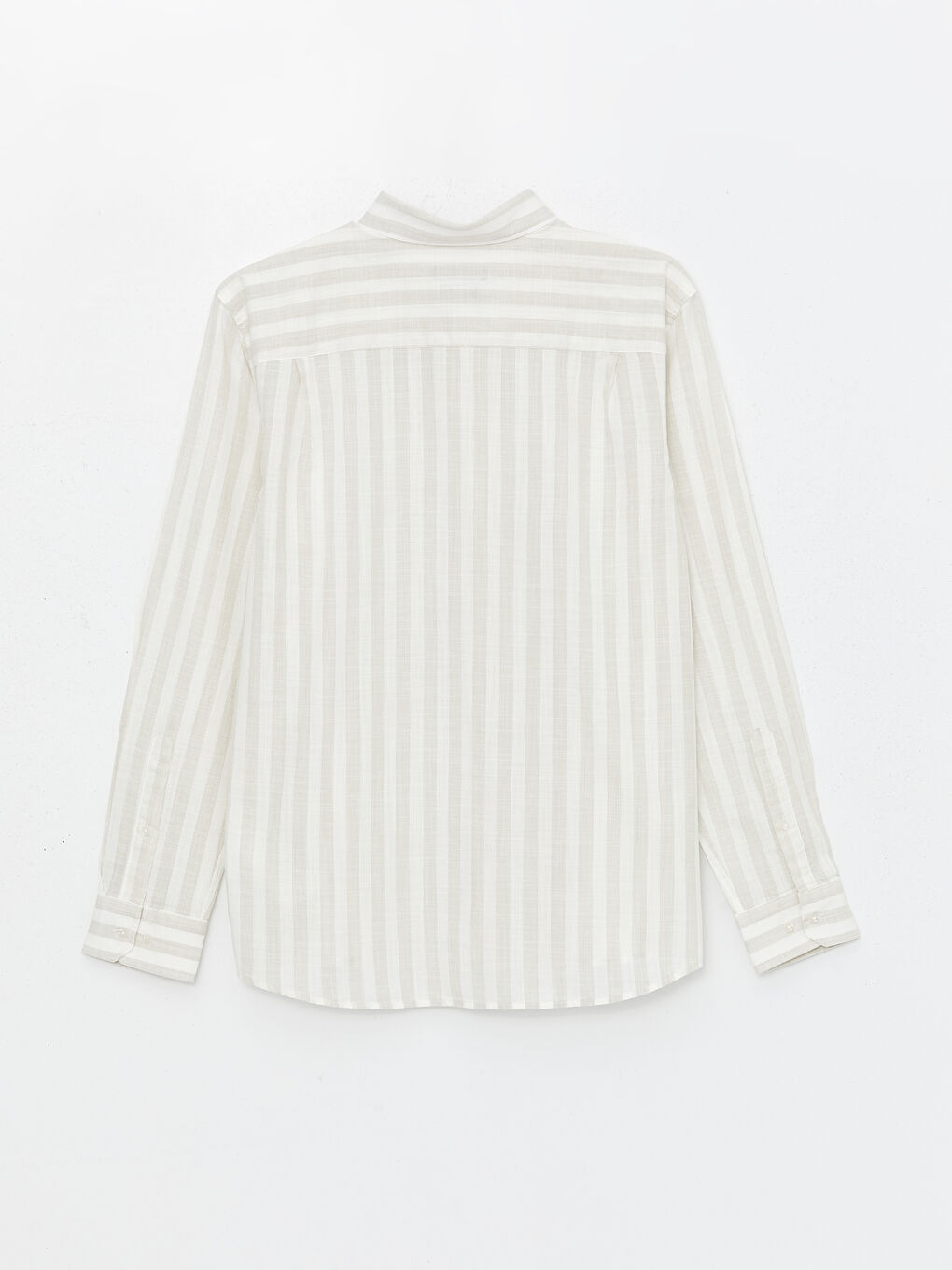 Regular Fit Long Sleeve Striped Men's Shirt -S4FR43Z8-L8Q
