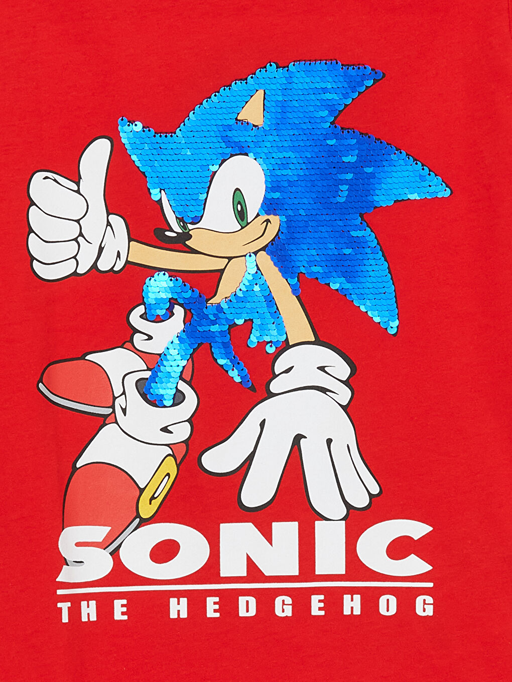 Футболка с круглым вырезом, с принтом Соник, с коротким рукавом, для мальчиков-2