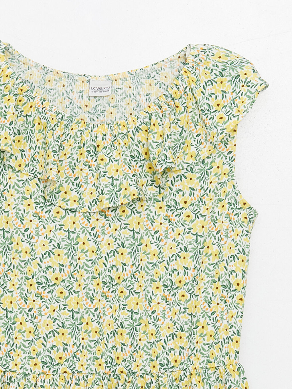 Crew Neck Floral Girls' Dress -S4FR53Z4-LU7