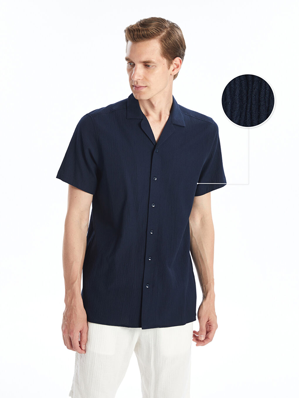 Regular Fit Short Sleeve Men's Shirt -S4FR74Z8-DWP