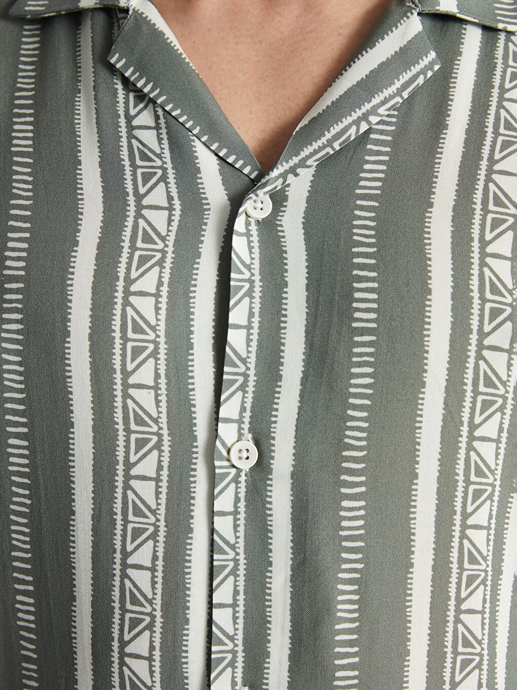 XSIDE Regular Fit Short Sleeve Patterned Men's Shirt -S4FR78Z8-LRR