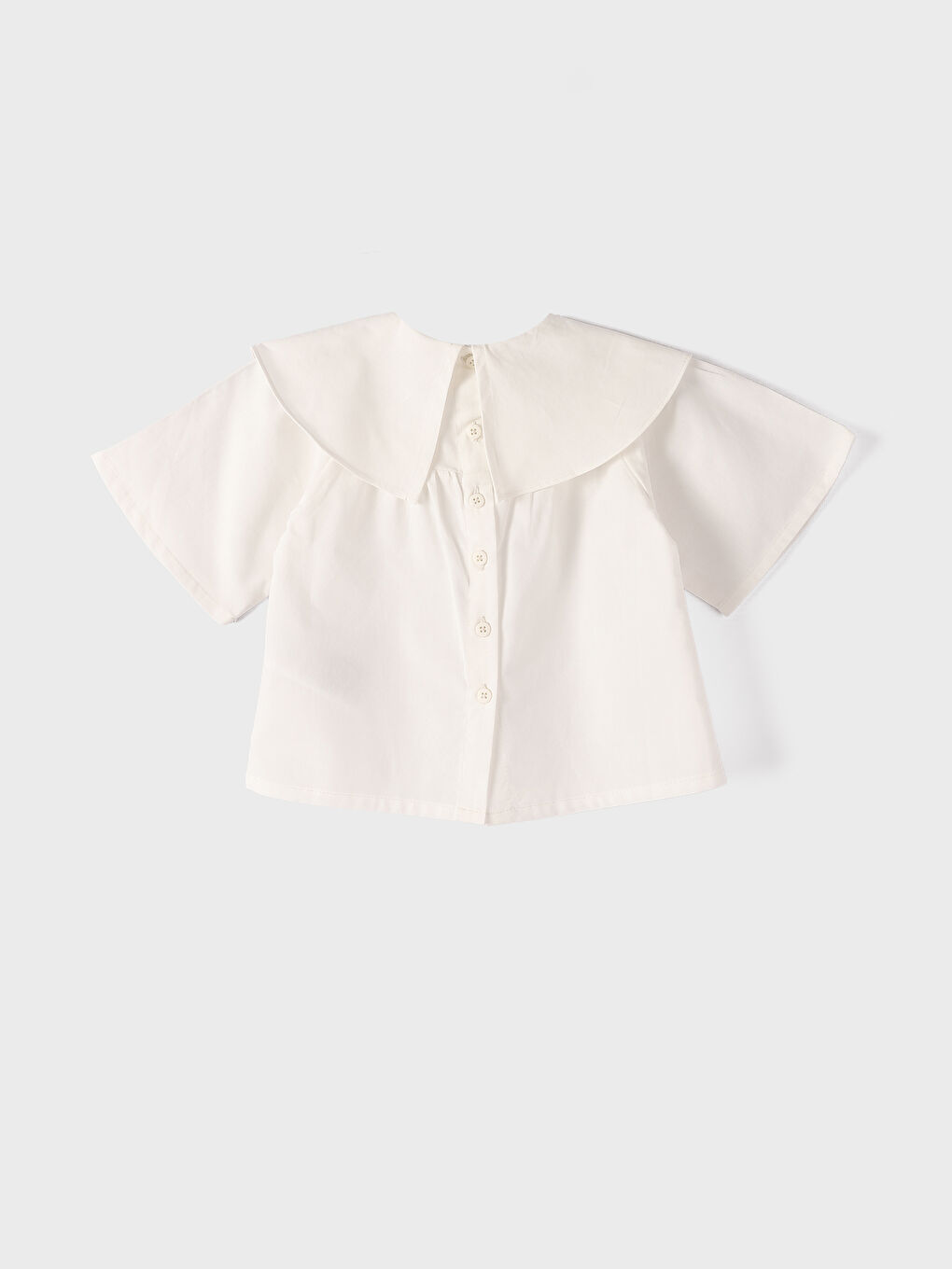Baby Girls' Peter Pan Collar Short Sleeve Shirt -S4FS00Z1-FES