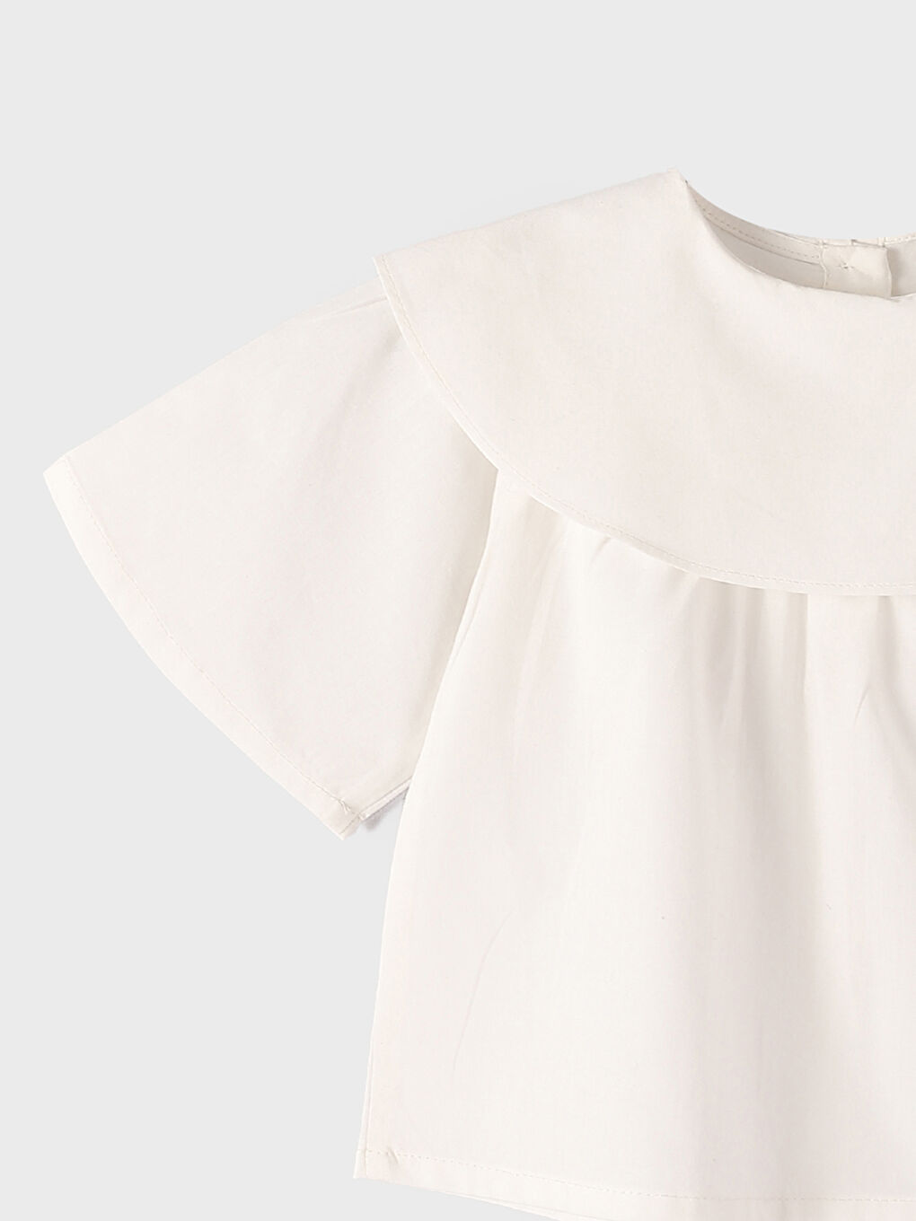 Baby Girls' Peter Pan Collar Short Sleeve Shirt -S4FS00Z1-FES