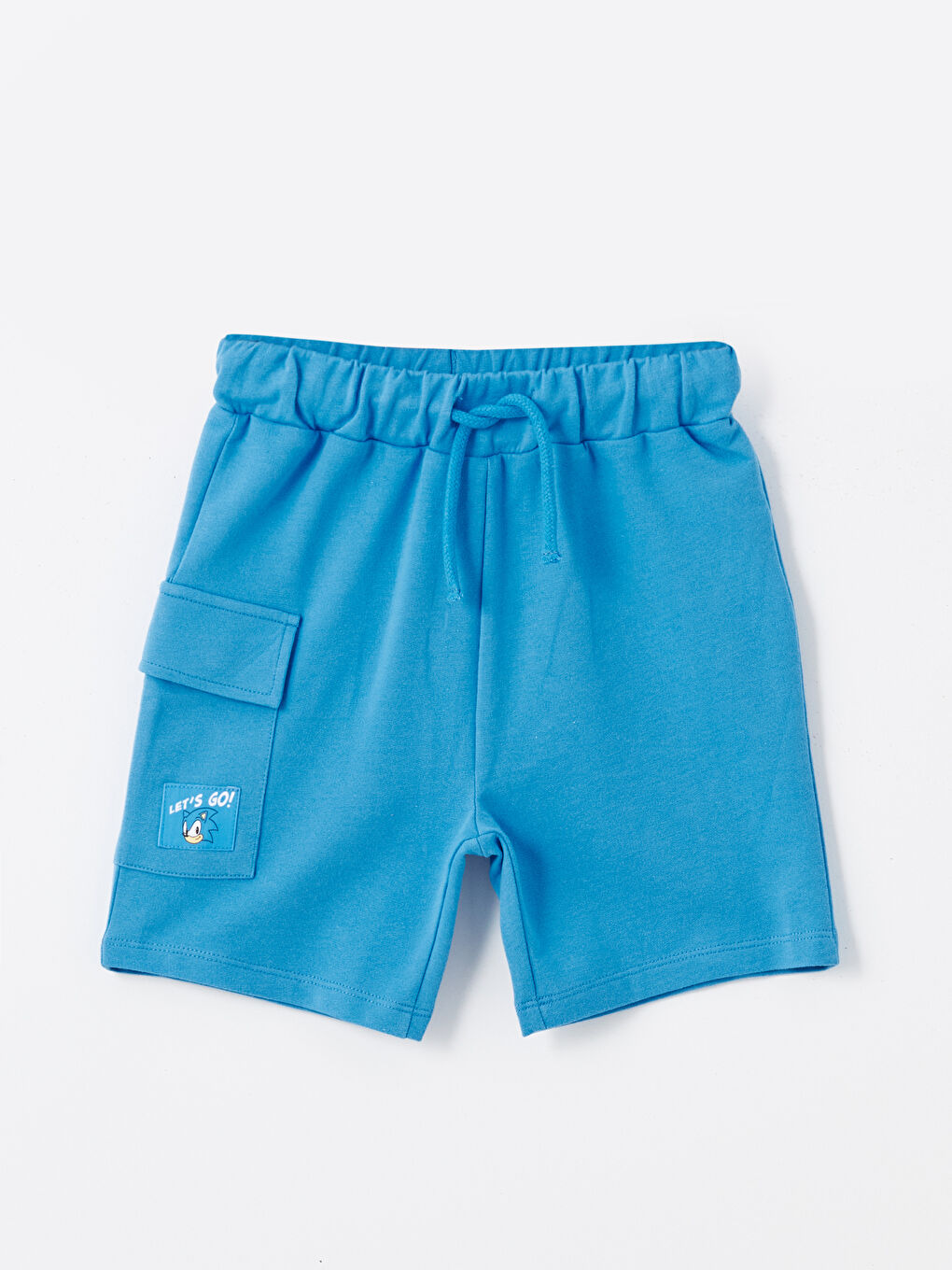 Crew Neck Short Sleeve Sonic Printed Baby Boy T-Shirt and Shorts 2-Piece Set -S4FS62Z1-Q6K